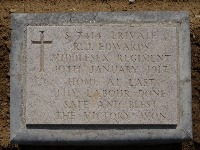 Struma Military Cemetery - Edwards, Robert James